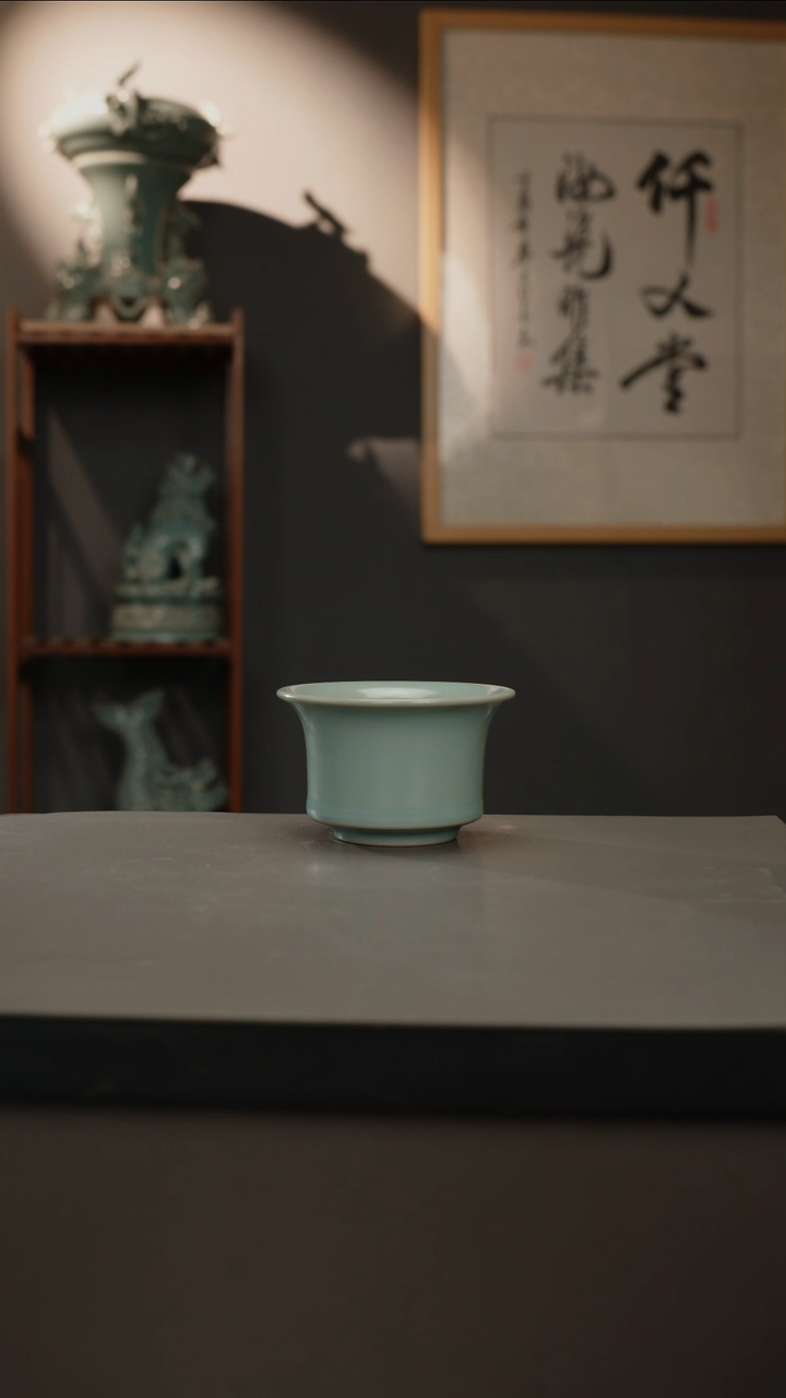 【闪购商品】杯仿古釉原矿 马蹄杯
