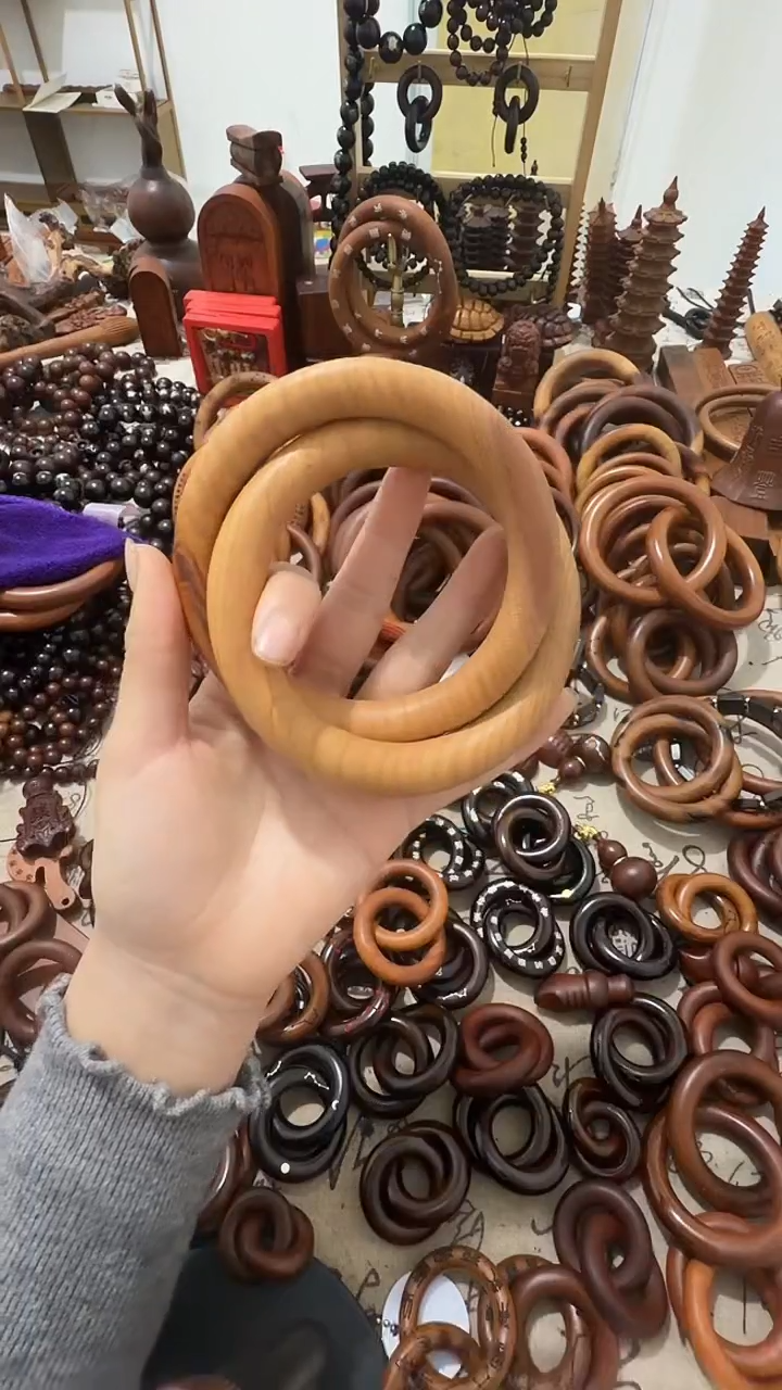 枣木乾坤圈一物一拍75桃木