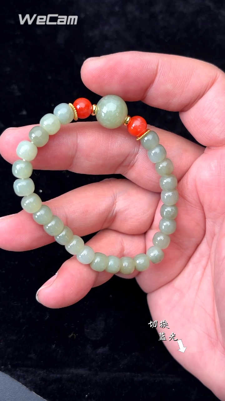 未镶嵌手链和田玉多样性发一