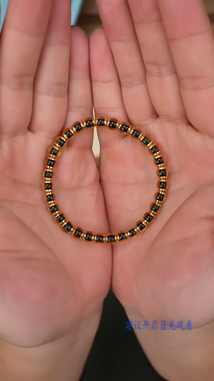 裸石蓝珀未镶嵌蓝珀手串