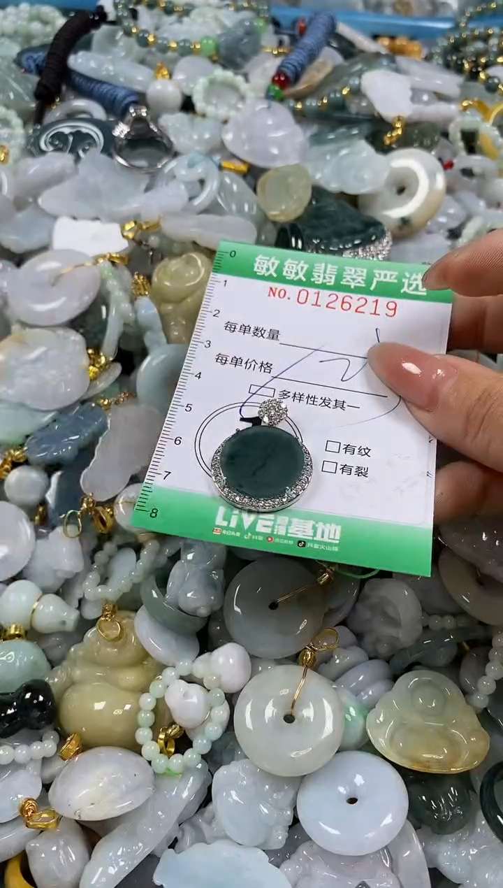 【闪购商品】翡翠颈饰未镶嵌闪购0126219多样性发其一