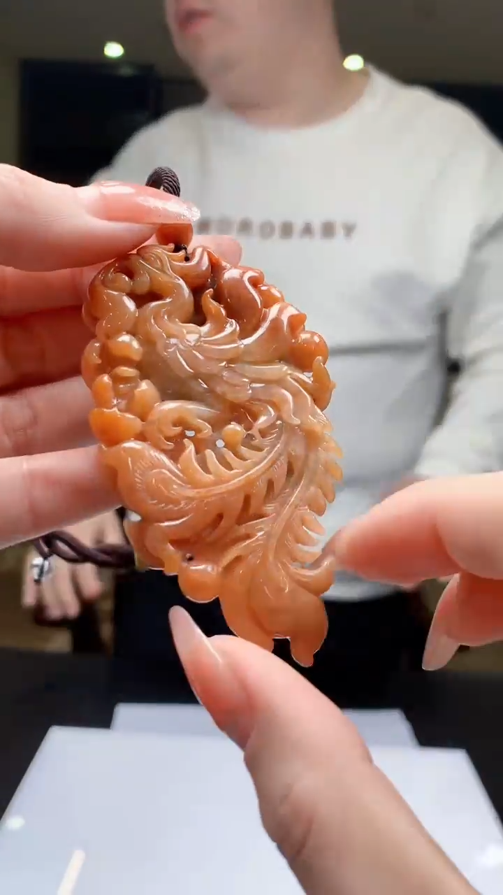 【闪购商品】定制翡翠未镶嵌1074-毛货挂件28