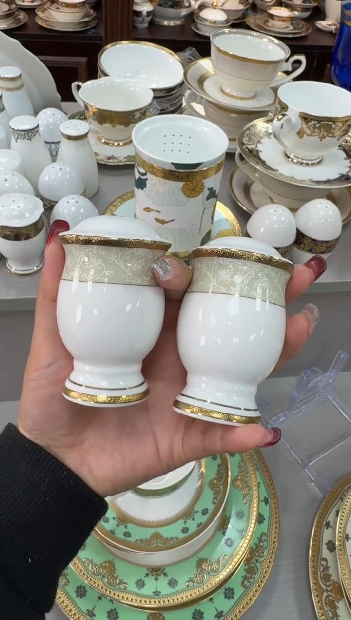 【闪购商品】瓷片盐壶一对  福利价