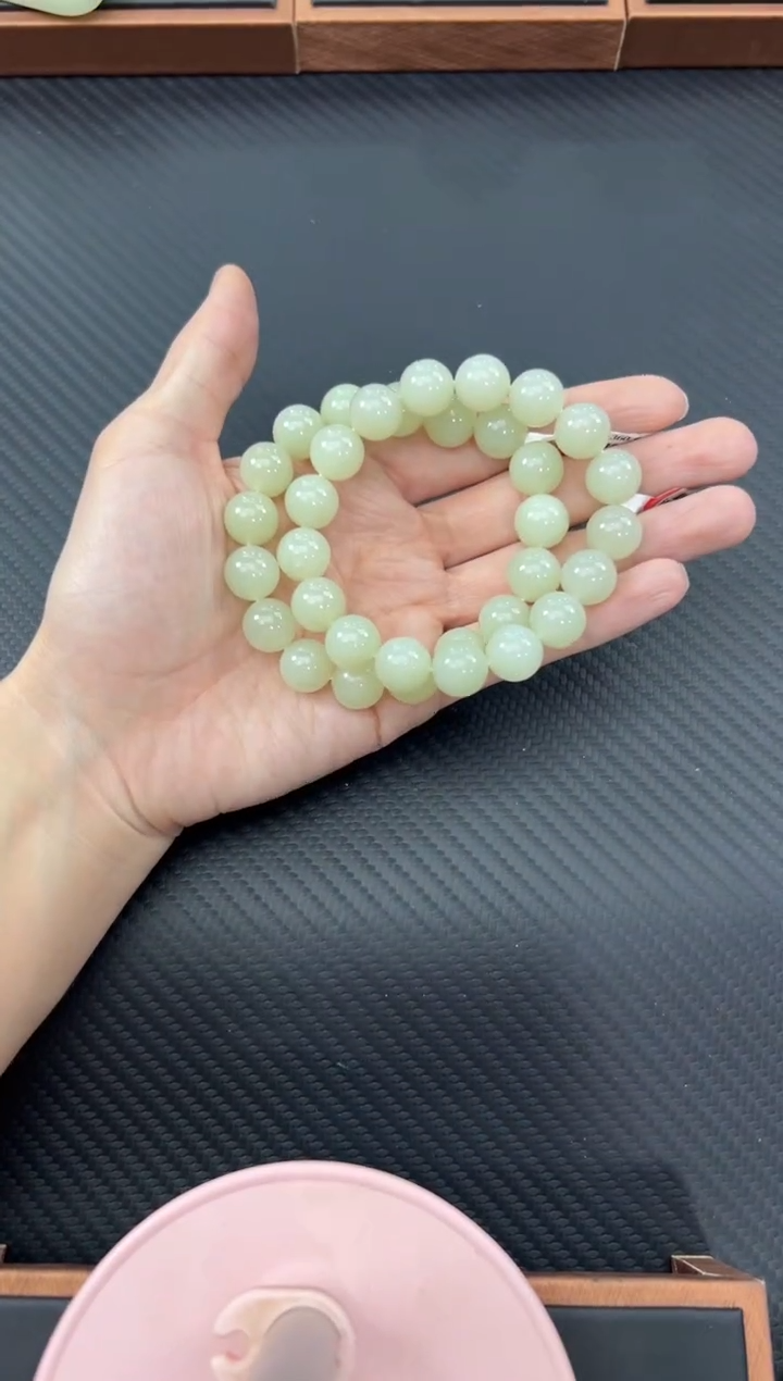 【闪购商品】和田玉手串未镶嵌近矿卡12手串多样性发货拍一发一H