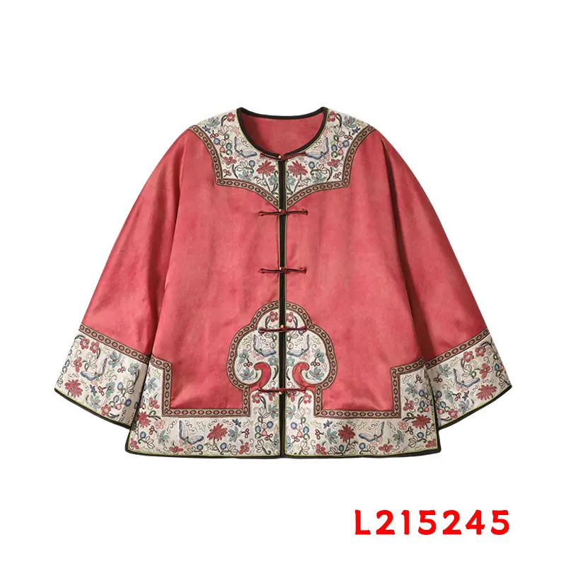【小水专属】重锻绣花粉外套215245