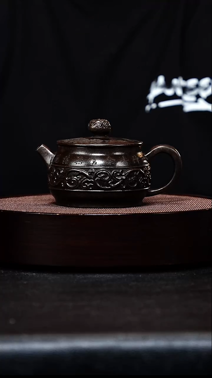茶壶紫砂宜兴紫砂 大度壶 古青铜泥