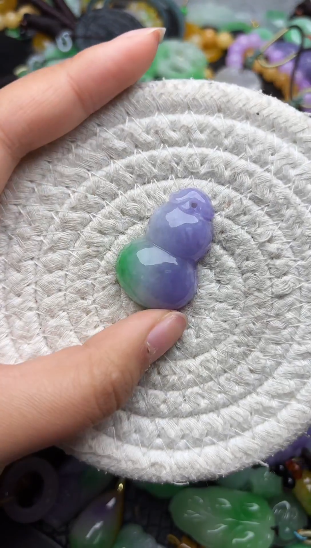 颈饰未镶嵌翡翠缅甸翡翠吊坠