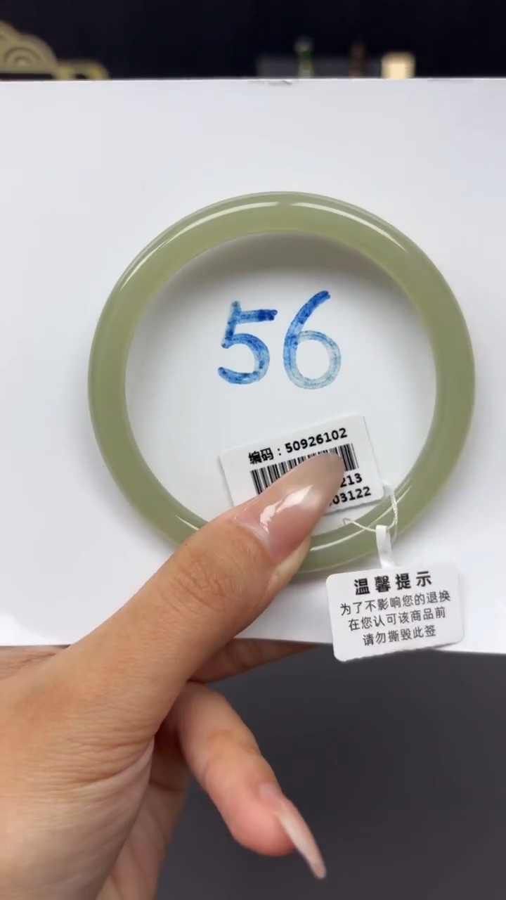 未镶嵌手镯和田玉6102
