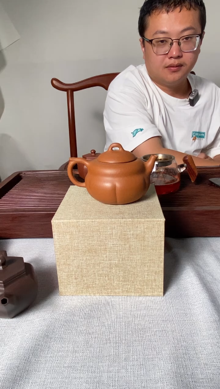 茶壶紫砂黄降坡 葫芦壶