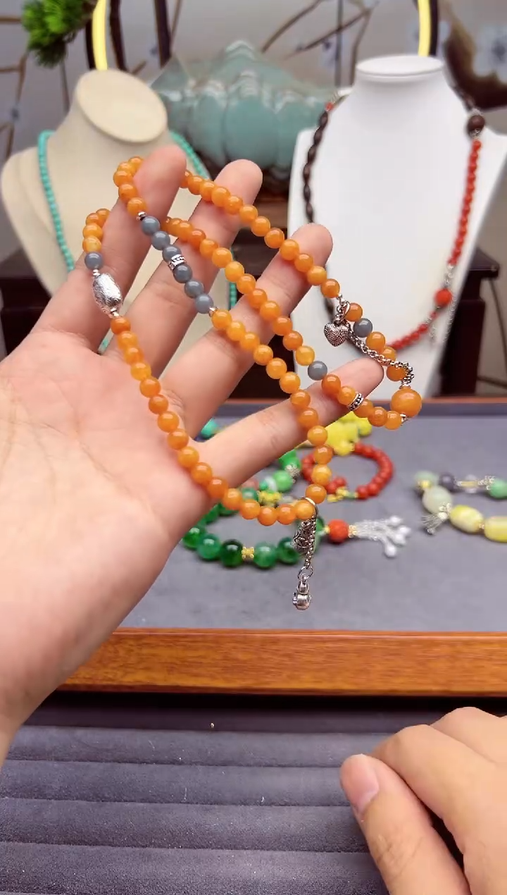 【闪购商品】翡翠手链银S925镶嵌S503``````