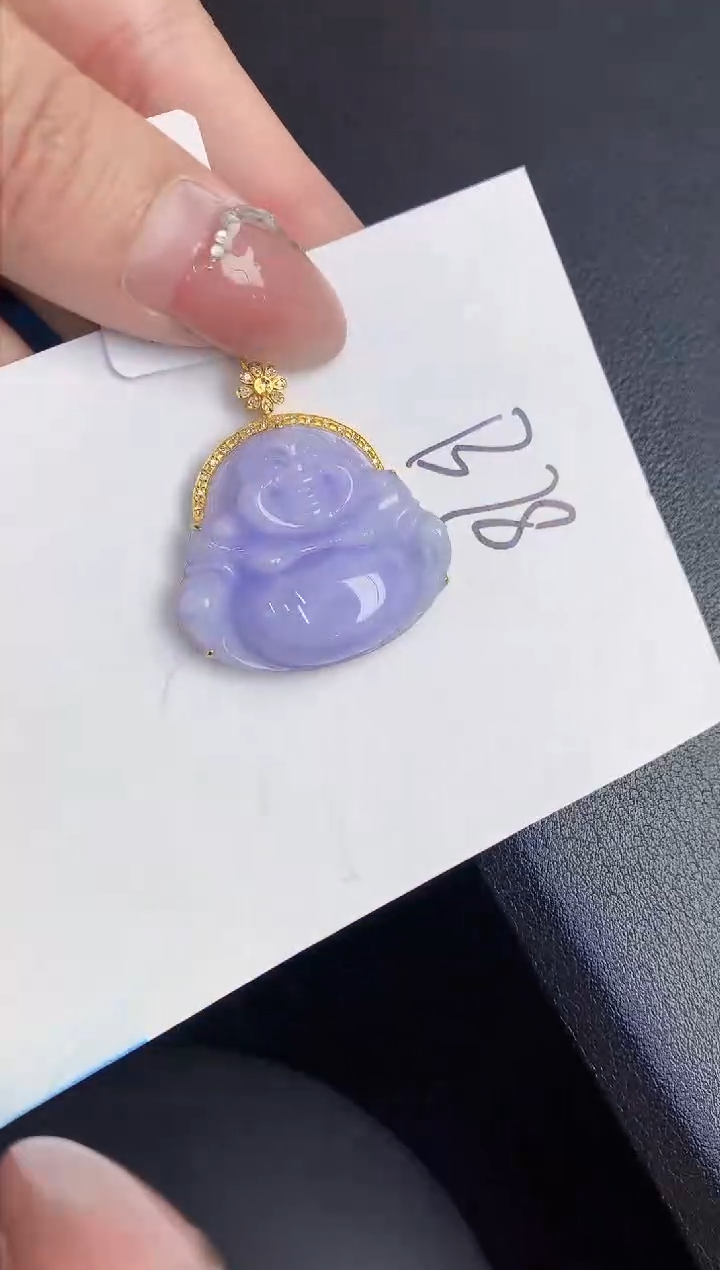 【闪购商品】翡翠颈饰18K金镶嵌00000000000