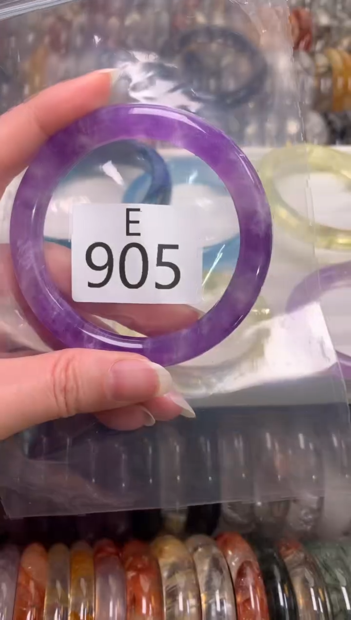 【闪购商品】紫晶水晶手镯未镶嵌905-58