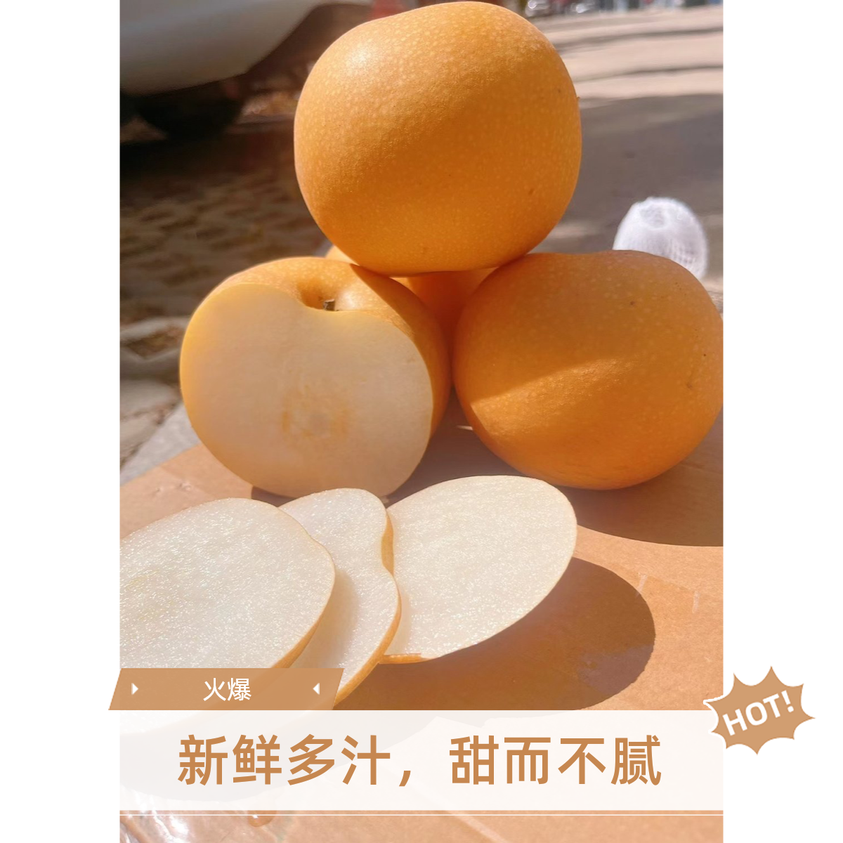 山东正宗秋月梨新鲜现摘脆甜多汁应季水果