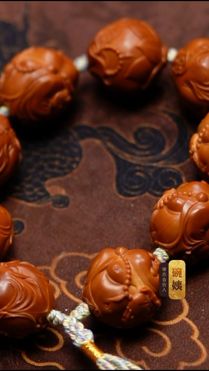 手串/手链橄榄核K**拉晓亮2.2铁核弥勒