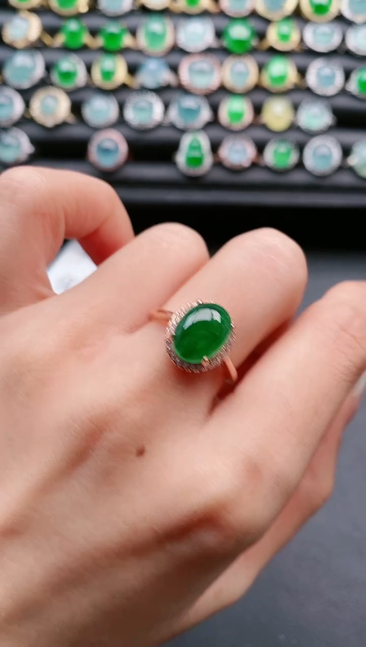 【闪购商品】翡翠戒指银S925镶嵌1111111111