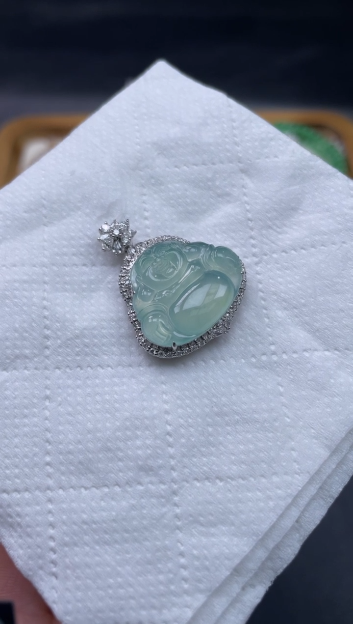 【闪购商品】翡翠颈饰18K金镶嵌456..........