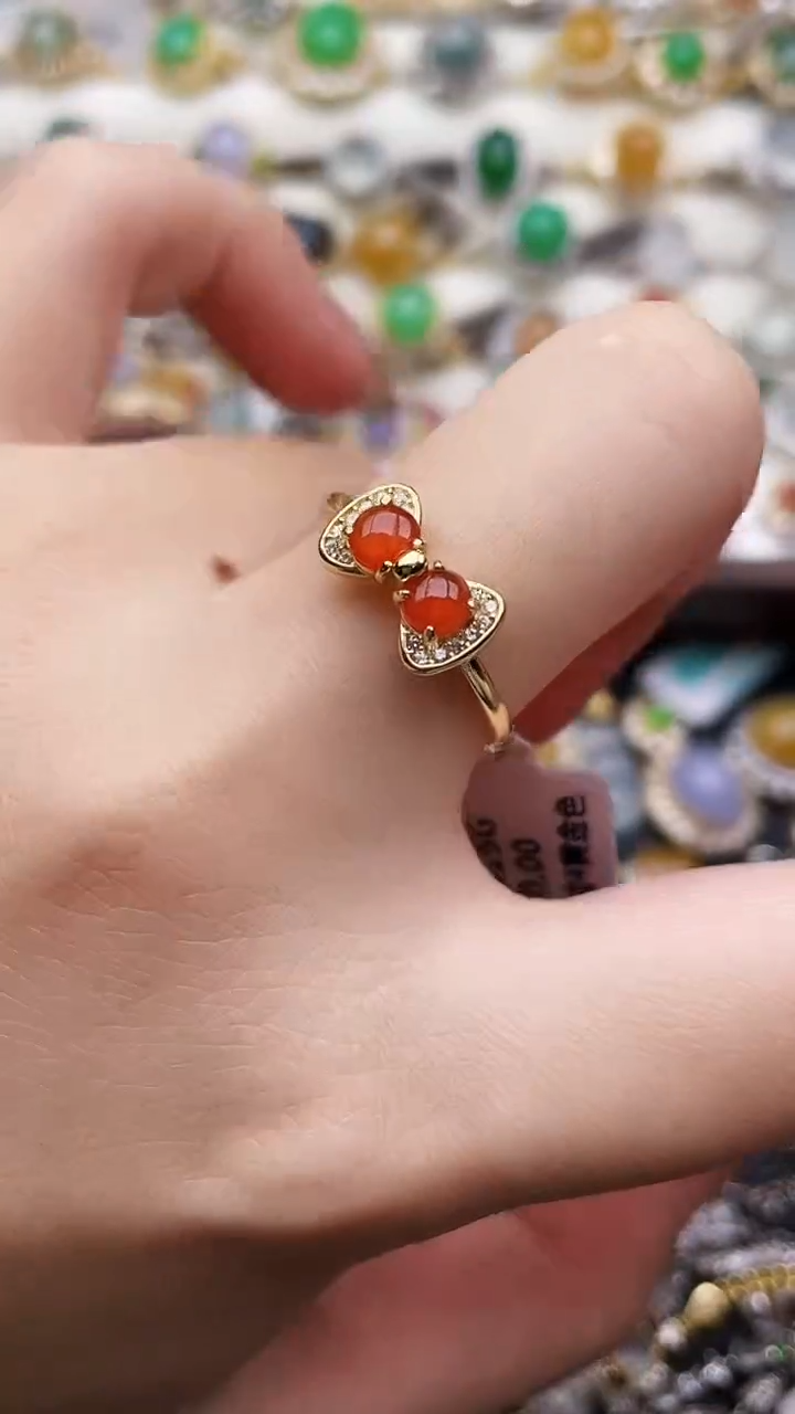 银S925镶嵌戒指翡翠58