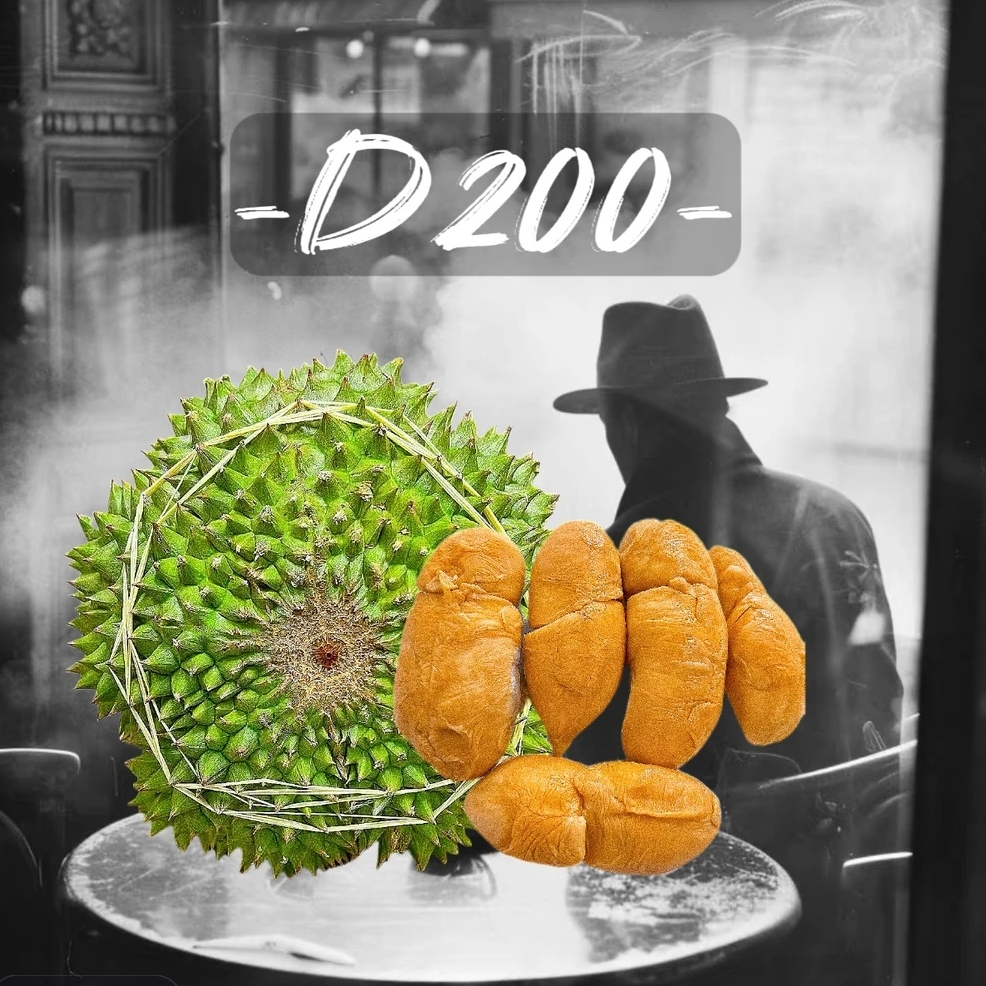 马来西亚黑刺D200榴莲600g果肉液氮锁鲜黑刺马来西亚