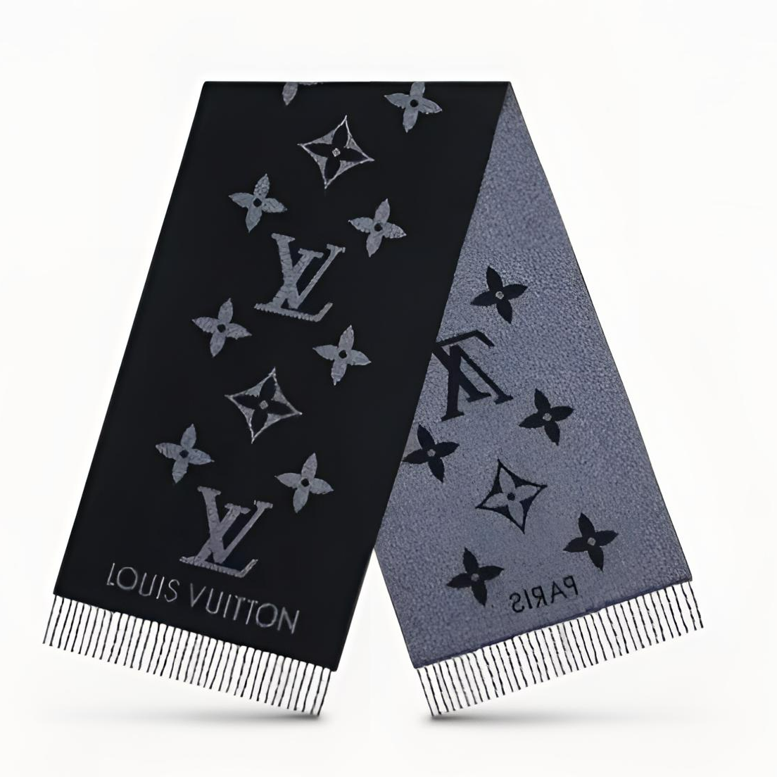 全新未使用 LouisVuitton/路易威登 羊绒围巾 羊绒拼色 TP000574