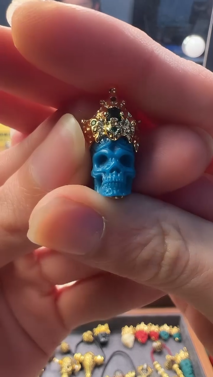 吊坠金刚菩提皇冠骷髅大蓝