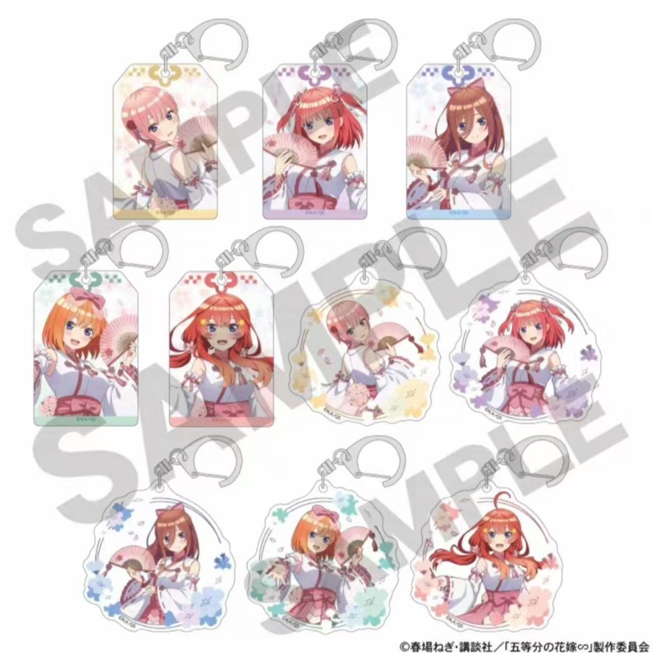 【五等分挂件/默认厂瑕】CRUX五等分花嫁樱花巫女 亚克力挂件（代拆）