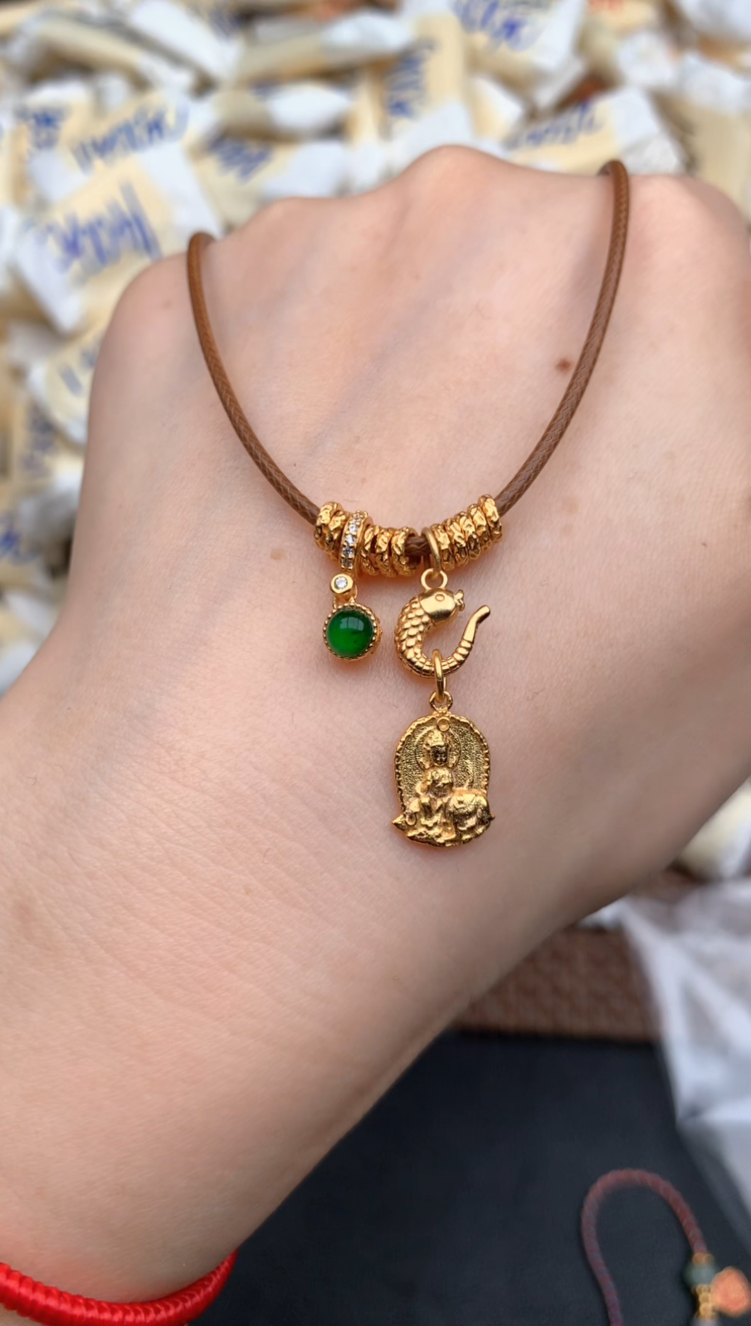 银S925镶嵌挂件翡翠多样性发货（发一个）普贤 龙和蛇