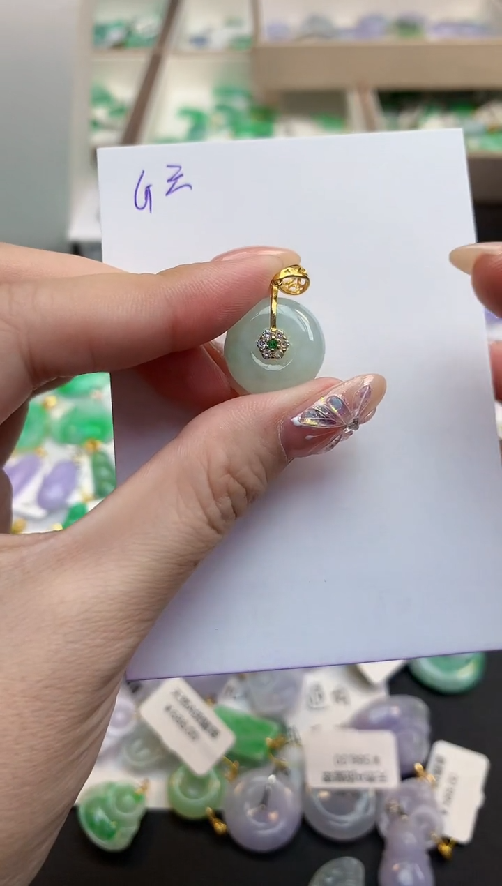 颈饰未镶嵌翡翠天然缅甸a货翡翠