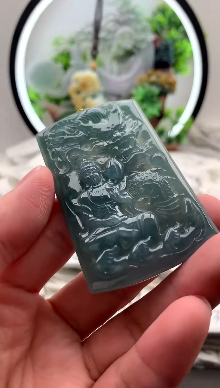 【闪购商品】翡翠颈饰未镶嵌大势至【品质一般能接受再拍】