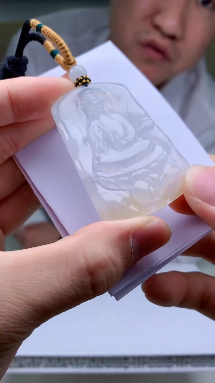 【闪购商品】定制翡翠未镶嵌5028bb-毛货挂件154