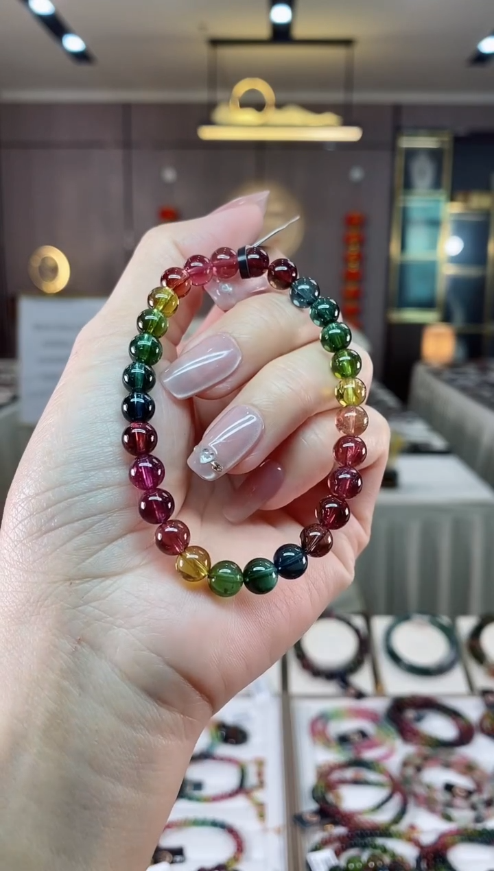 【闪购商品】碧玺单圈手串6mm+未镶嵌（多样性发一条）hon