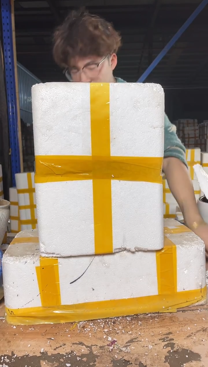 紫砂花盆宜兴紫砂粗陶花盆19.8/18