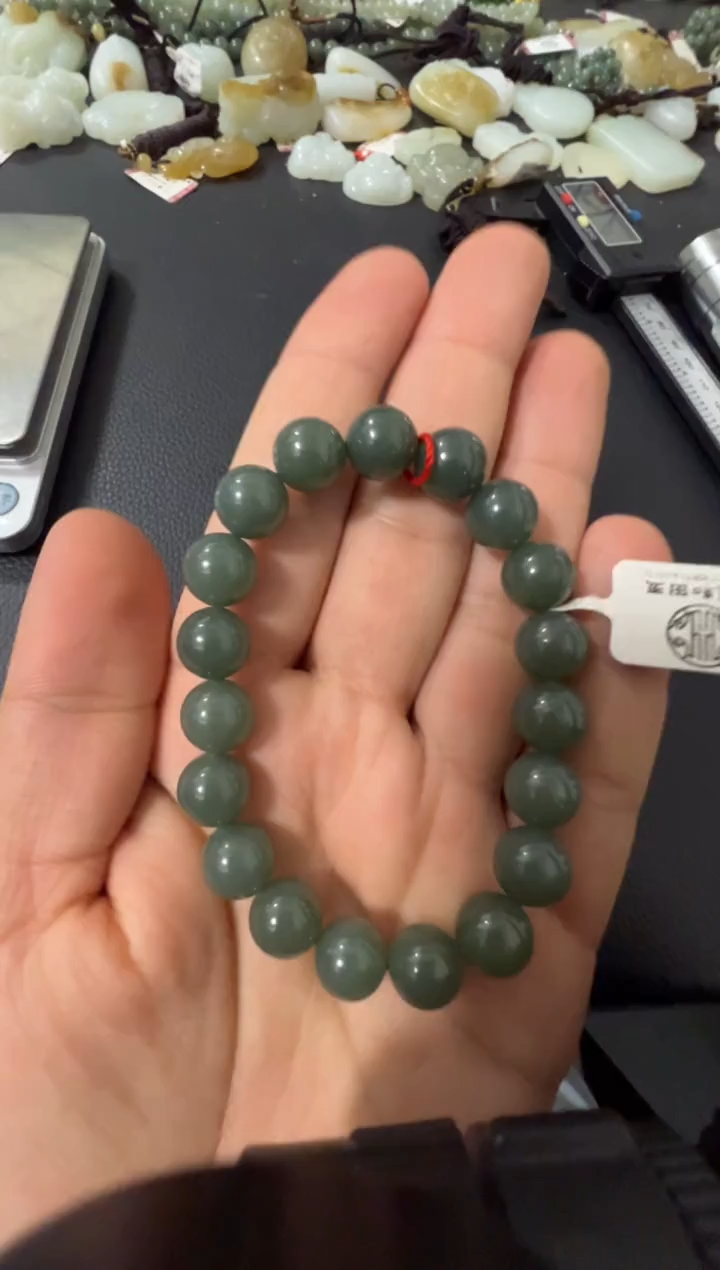 未镶嵌手链和田玉且末蓝手串（产地直发）