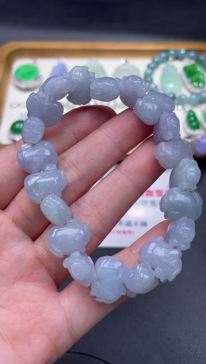 【闪购商品】翡翠手链未镶嵌52.........