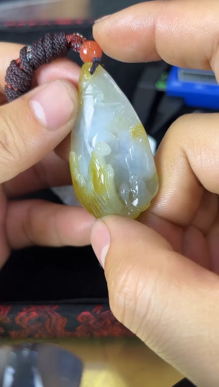 颈饰未镶嵌翡翠天然A货翡翠