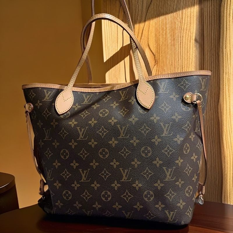 95新 LouisVuitton/路易威登 芯片老花购物袋  1231 6309 