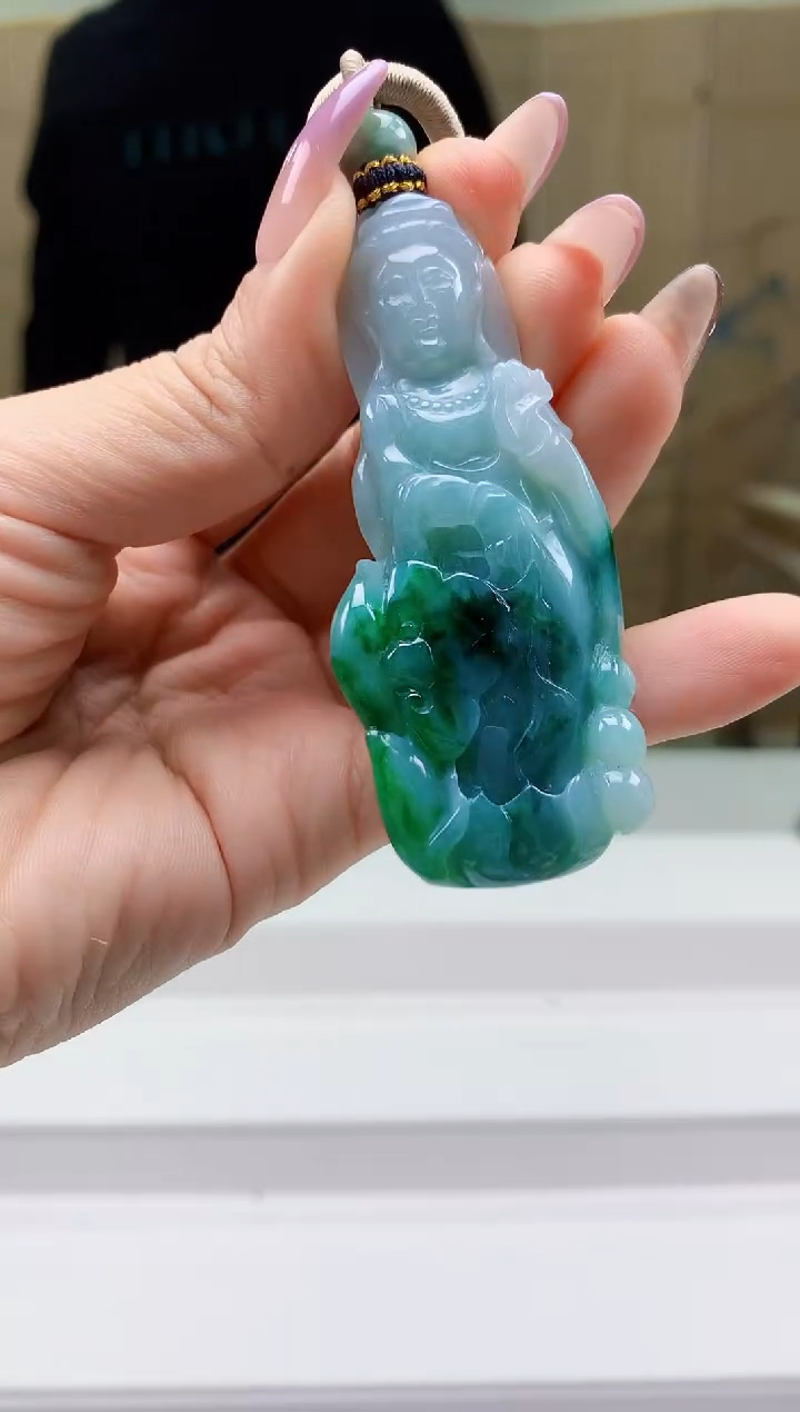 【闪购商品】定制翡翠未镶嵌4917ty-毛货挂件152