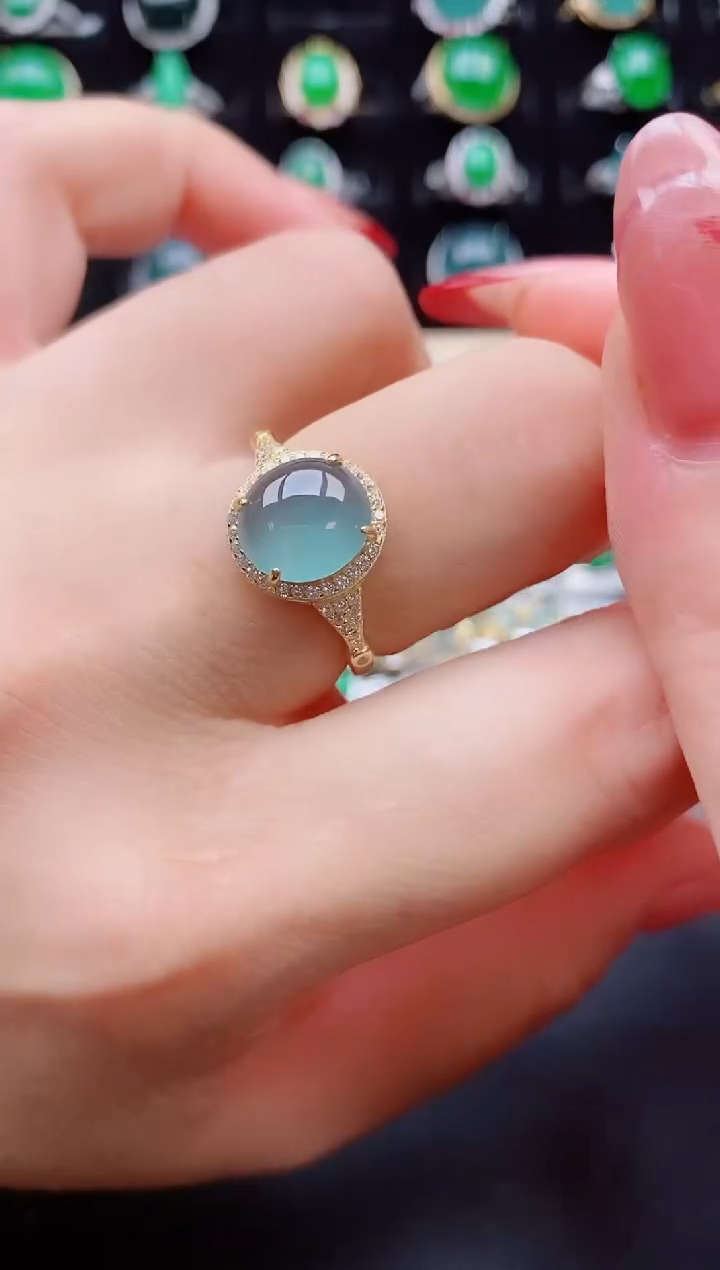 【闪购商品】翡翠戒指银S925镶嵌321321