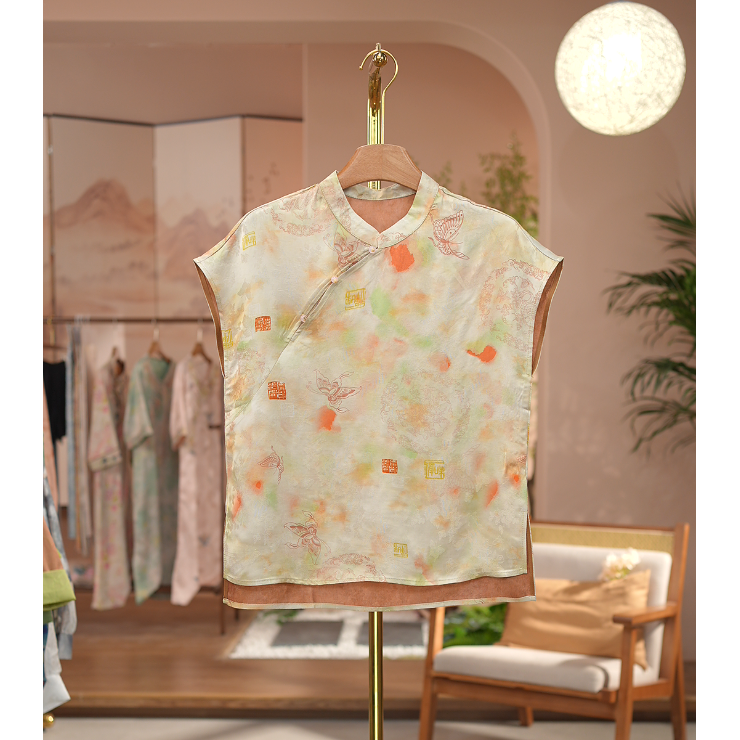 《 清江一曲-短袖》新中式提花国风时尚休闲防晒透气短袖