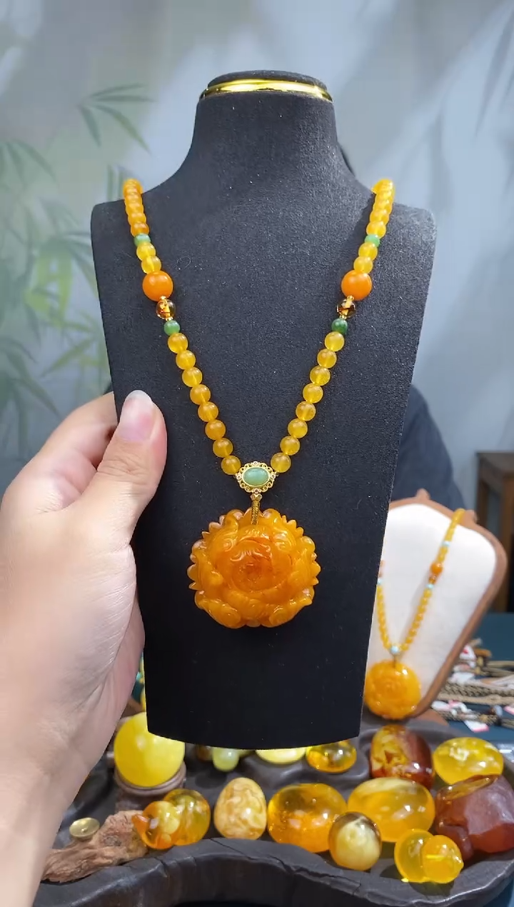 裸石琥珀未镶嵌下****福基地发货 一物一证 顺丰包邮