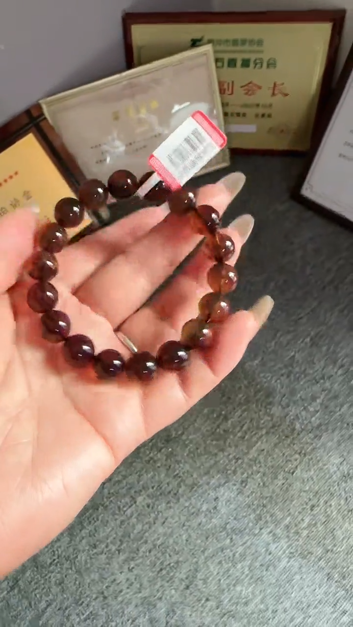 未镶嵌琥珀手串规格11微瑕紫罗兰手串#22