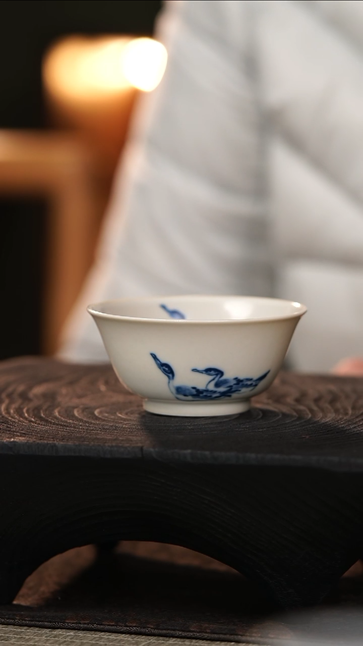 【闪购商品】善见堂 王长根人文釉里红杯