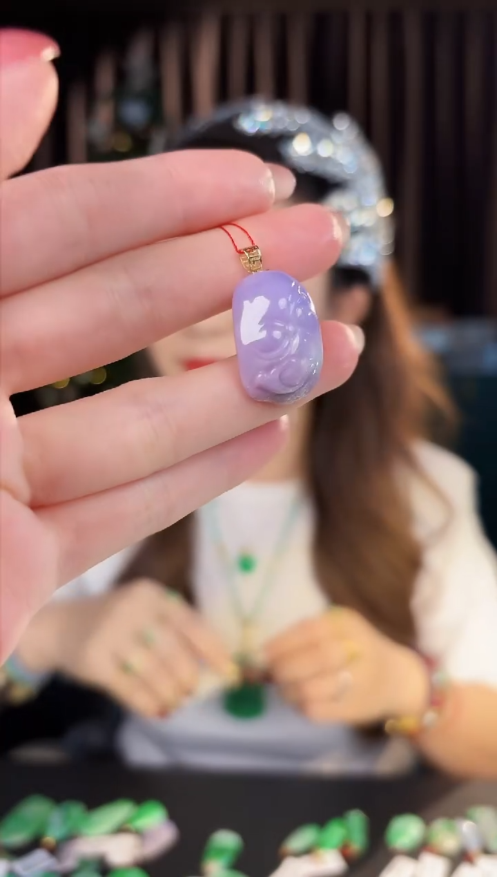 【闪购商品】翡翠颈饰18K金镶嵌 缅料A货/支持复检/一件