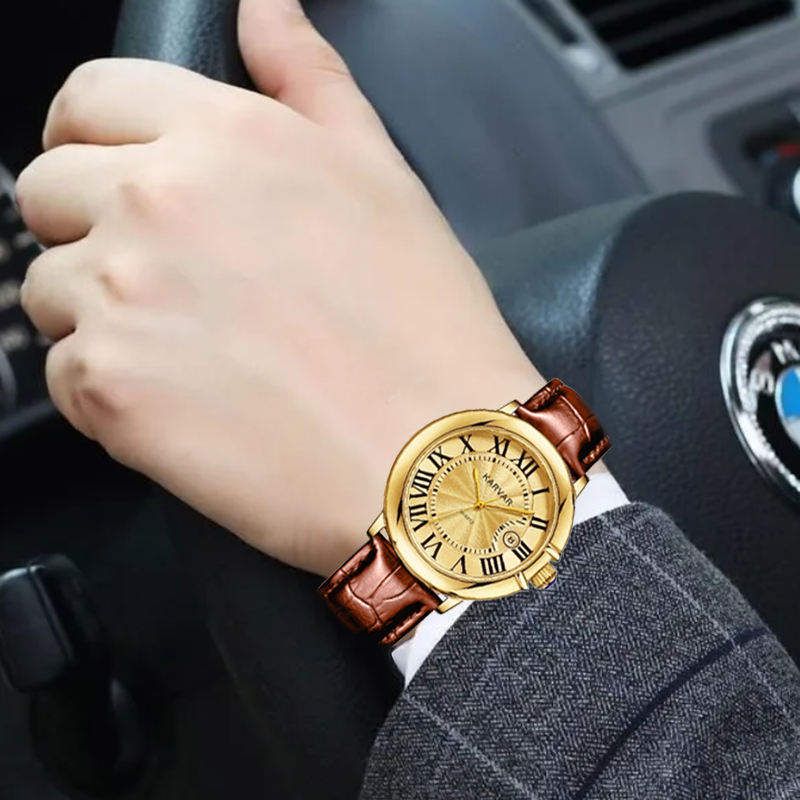 【专柜直发】KARVAR品牌时尚男士腕表➕赠品H