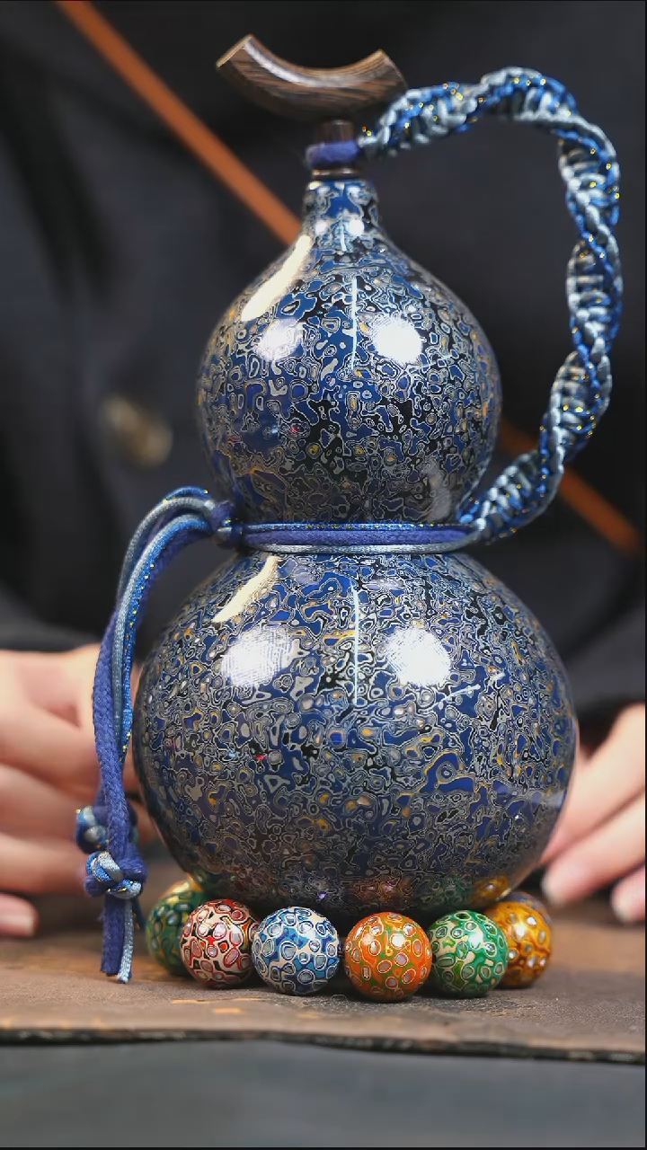 【闪购商品】YQ229漆艺酒葫芦不包手串及旋转底座