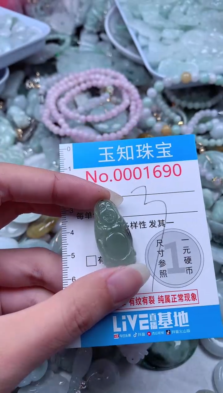 翡翠未镶嵌吊坠(不含链)1690