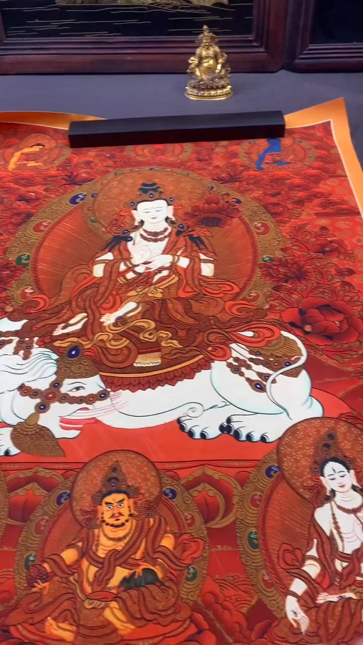 卷轴画王姬藏传唐卡艺术品