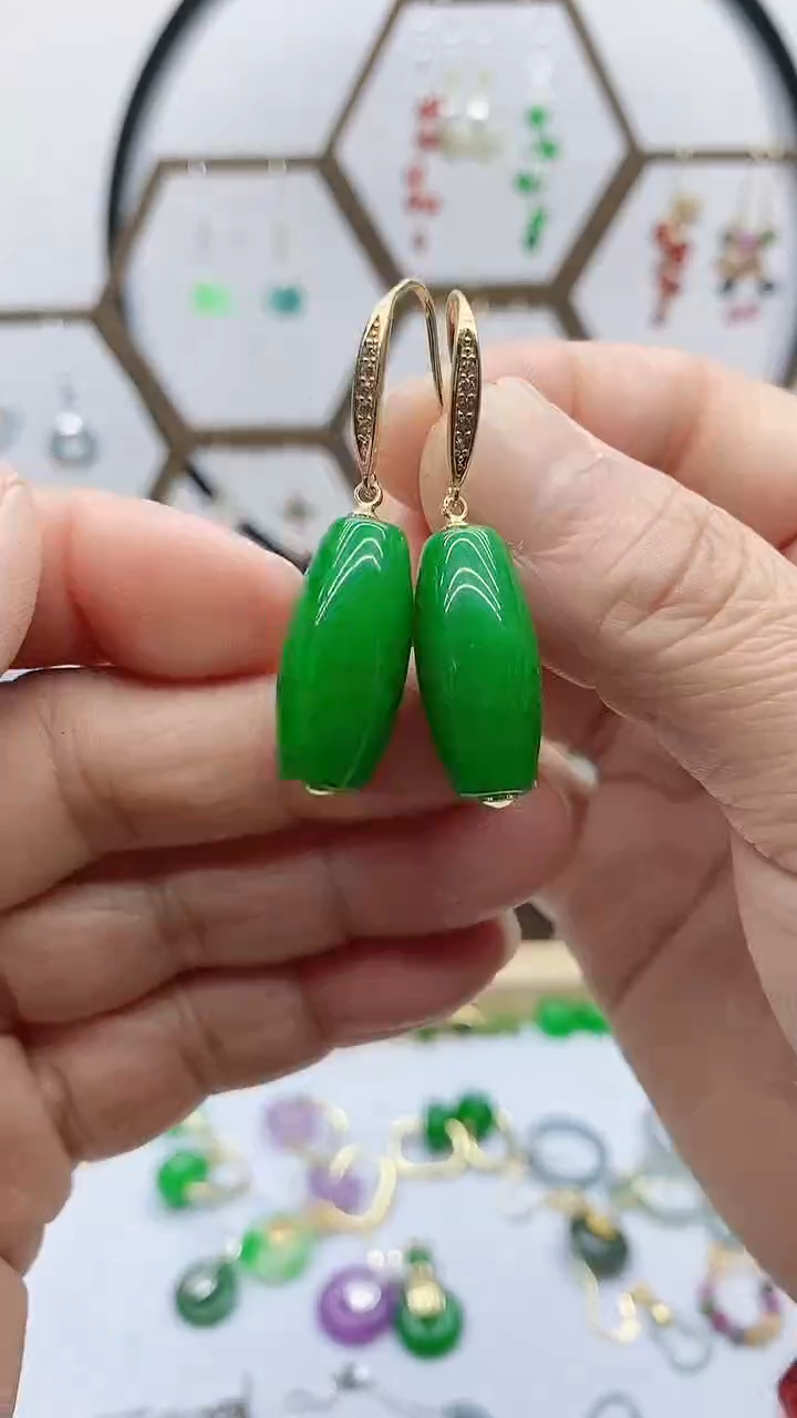 未镶嵌翡翠耳饰翡翠309