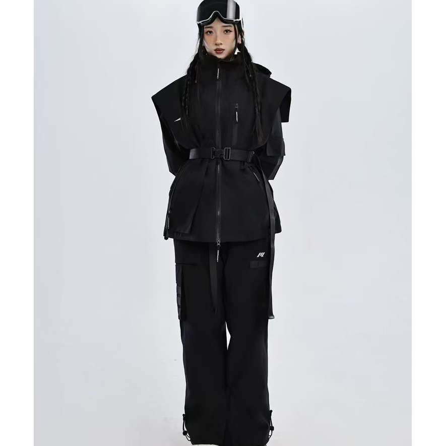 月影滑雪服套装户外专业单板防水保暖加绒雪服滑雪