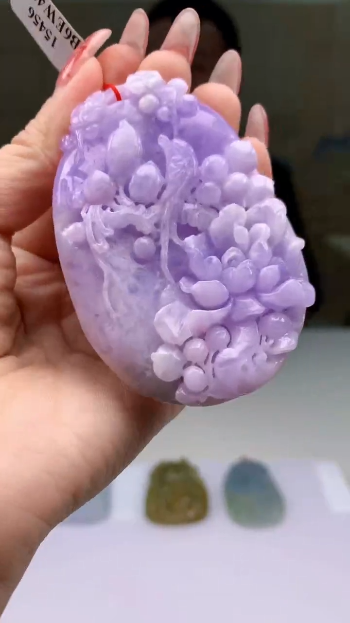【闪购商品】定制翡翠未镶嵌4812ty-毛货挂件110