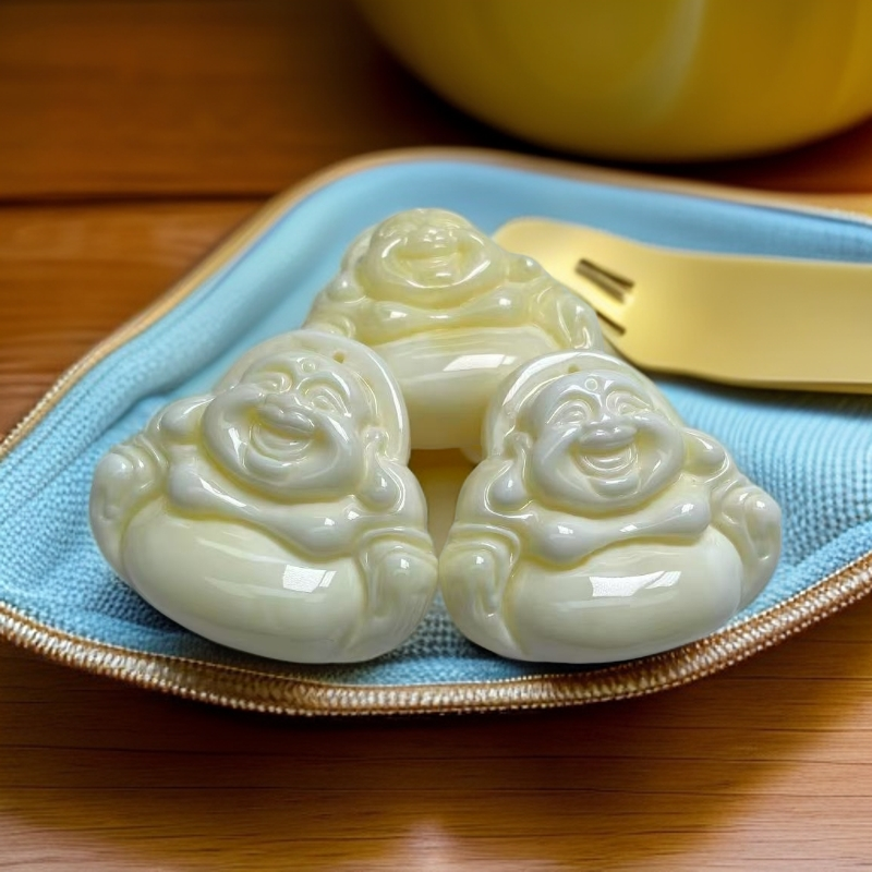 【 大喜儿】奶白佛吊坠-QW3019多样性发一